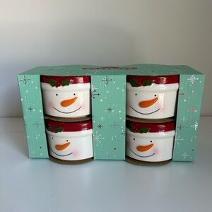 Target Snowman Candle Set with Red and Green Accents